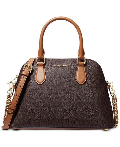 MICHAEL Michael Kors Logo Veronica Medium Dome Satchel